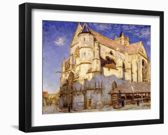 Eglise de Moret, temps de gelée-Alfred Sisley-Framed Giclee Print