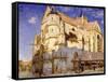 Eglise de Moret, temps de gelée-Alfred Sisley-Framed Stretched Canvas