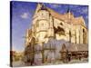 Eglise de Moret, temps de gelée-Alfred Sisley-Stretched Canvas