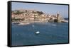 Eglise Notre-Dame-Des-Anges, Collioure, Pyrenees-Orientales, Cote Vermeille, France, Europe-Martin Child-Framed Stretched Canvas