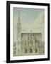 Eglise paroissiale à Napoléonville (Pontivy, Morbihan) : façade principale, élévation-Marcellin Varcollier-Framed Giclee Print