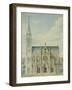 Eglise paroissiale à Napoléonville (Pontivy, Morbihan) : façade principale, élévation-Marcellin Varcollier-Framed Giclee Print