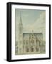 Eglise paroissiale à Napoléonville (Pontivy, Morbihan) : façade principale, élévation-Marcellin Varcollier-Framed Giclee Print