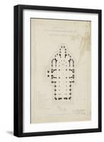 Eglise paroissiale à Napoléonville (Pontivy, Morbihan) : plan-Marcellin Varcollier-Framed Giclee Print