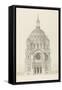 Eglise Saint-Augustin (Paris): Main Facade Elevation-Victor Baltard-Framed Stretched Canvas