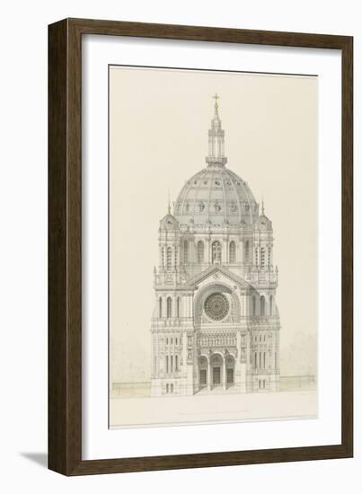 Eglise Saint-Augustin (Paris): Main Facade Elevation-Victor Baltard-Framed Giclee Print