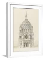 Eglise Saint-Augustin (Paris): Main Facade Elevation-Victor Baltard-Framed Giclee Print