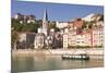 Eglise Saint George and Vieux Lyon on the Banks of the River Saone-Mark Sunderland-Mounted Photographic Print