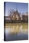 Eglise Sainte Radegonde Reflected in the River Vienne-Julian Elliott-Stretched Canvas