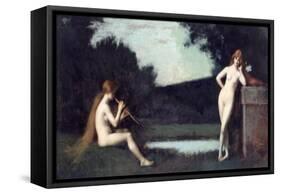 Eglogue-Jean-Jacques Henner-Framed Stretched Canvas