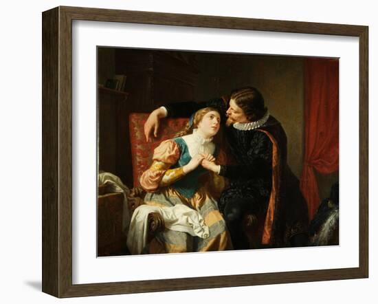 Egmont and Klärchen, 1866-Julius von Blaas-Framed Giclee Print