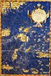 Map of the Caribbean and Venezuela, from the "Sala Delle Carte Geografiche"-Egnazio Danti-Stretched Canvas
