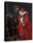 Ego Et Rex Meus, 1888; King Henry VIII and Cardinal Wolsey-John Gilbert-Stretched Canvas