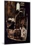 Egon Schiele (Dead city or town on the blue river) Art Poster Print-null-Mounted Poster