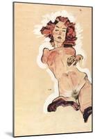 Egon Schiele (Female Nude) Art Poster Print-null-Mounted Poster