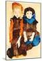 Egon Schiele Girls Art Print Poster-null-Mounted Poster