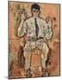 Egon Schiele (Portrait of Albert Paris Gutersloh) Art Poster Print-null-Mounted Poster