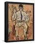 Egon Schiele (Portrait of Albert Paris Gutersloh) Art Poster Print-null-Framed Poster