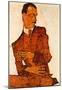 Egon Schiele Portrait of Arthur Rossler Art Print Poster-null-Mounted Poster