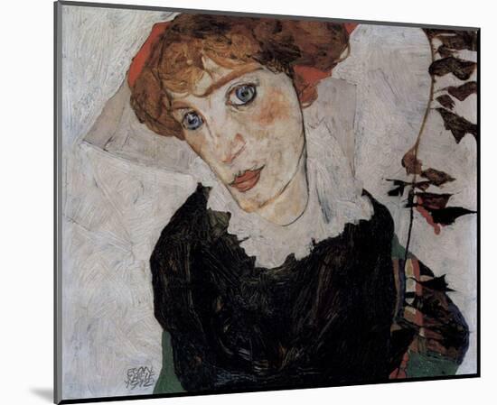 Egon Schiele (Portrait of Wally) Art Poster Print-null-Mounted Poster