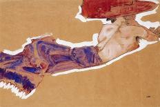Reclining Female Nude on Red Drape, 1914-Egon Schiele-Giclee Print