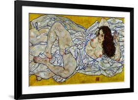 Egon Schiele Resting Nude-null-Framed Art Print