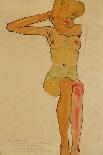 Standing Male Nude with Red Loincloth, 1914-Egon Schiele-Giclee Print