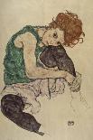Kneider Weiblicher Halbakt, 1917-Egon Schiele-Giclee Print