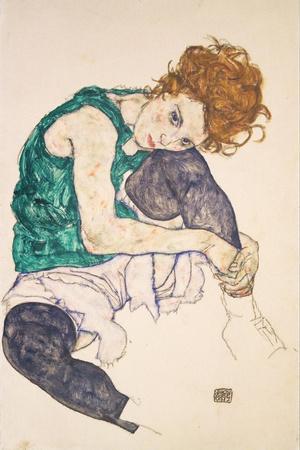 Seated Woman with Legs Drawn Up
