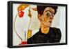 Egon Schiele Self-Portrait Art Print Poster-null-Framed Poster