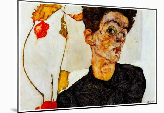 Egon Schiele Self-Portrait Art Print Poster-null-Mounted Poster