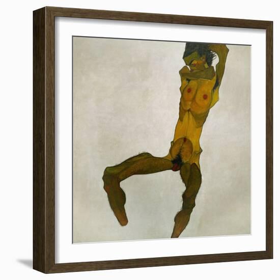 Egon Schiele, Self-Portrait, Nude-Egon Schiele-Framed Giclee Print