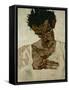 Egon Schiele, Self-Portrait with Bent Head, Study for Eremiten (Hermits)-Egon Schiele-Framed Stretched Canvas
