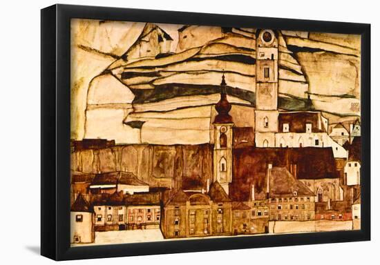 Egon Schiele Stone on the Danube II Art Print Poster-null-Framed Poster