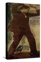 Egon Schiele with Raised Arms, 1914-Egon Schiele-Stretched Canvas