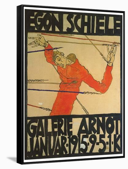 Egon Shiele For Galerie Arnot-Egon Schiele-Framed Stretched Canvas