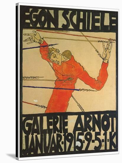 Egon Shiele For Galerie Arnot-Egon Schiele-Stretched Canvas