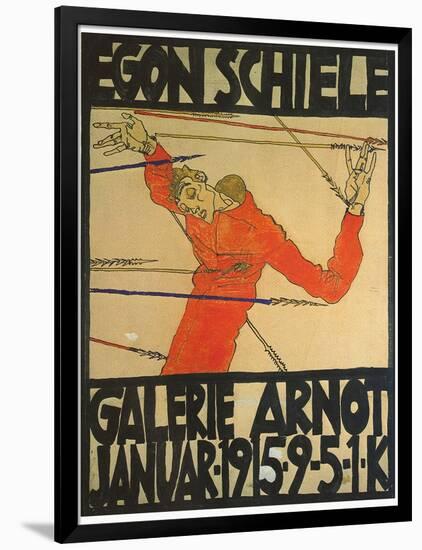 Egon Shiele For Galerie Arnot-Egon Schiele-Framed Art Print