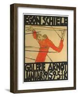 Egon Shiele For Galerie Arnot-Egon Schiele-Framed Art Print