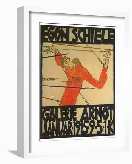 Egon Shiele For Galerie Arnot-Egon Schiele-Framed Art Print