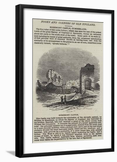 Egremont Castle, Cumberland-null-Framed Giclee Print