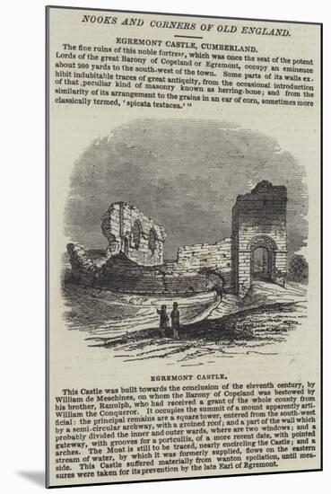 Egremont Castle, Cumberland-null-Mounted Giclee Print