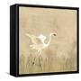 Egret Alighting I Neutral-Kathrine Lovell-Framed Stretched Canvas