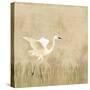 Egret Alighting I Neutral-Kathrine Lovell-Stretched Canvas