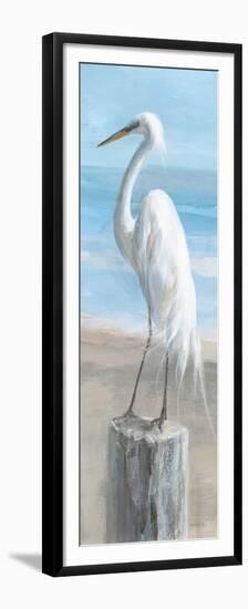 Egret by the Sea Crop-Danhui Nai-Framed Premium Giclee Print