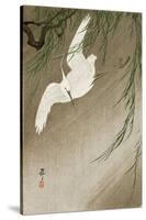 Egret in Storm-Koson Ohara-Stretched Canvas