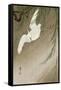 Egret in Storm-Koson Ohara-Framed Stretched Canvas