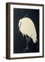 Egret in the Rain, 1925-36 (Colour Woodcut)-Ohara Koson-Framed Giclee Print