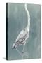 Egret on Azure II-Emma Caroline-Stretched Canvas