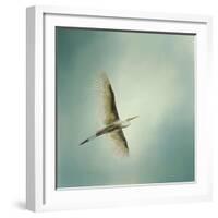 Egret Overhead-Jai Johnson-Framed Premium Giclee Print